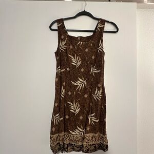 Tracy Evans Brown and Cream Patterned Dress